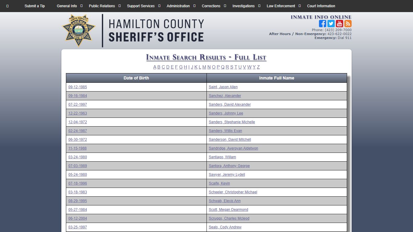 HCSO-Corrections-Inmate Information Online - Hamilton County Sheriff ...